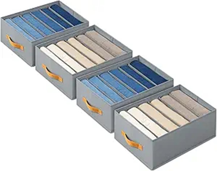 foldable closet organizer boxes