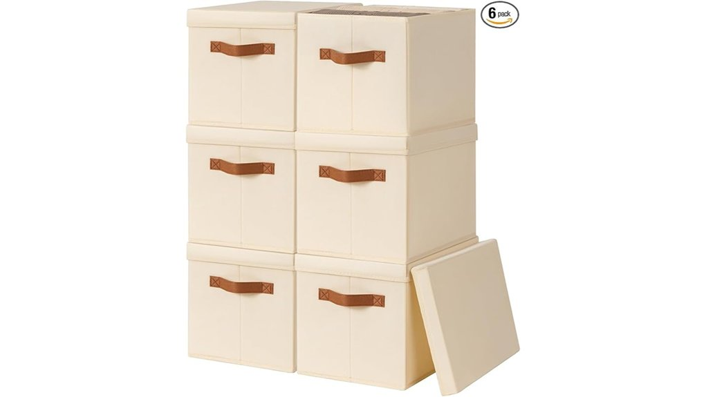 foldable storage bins set