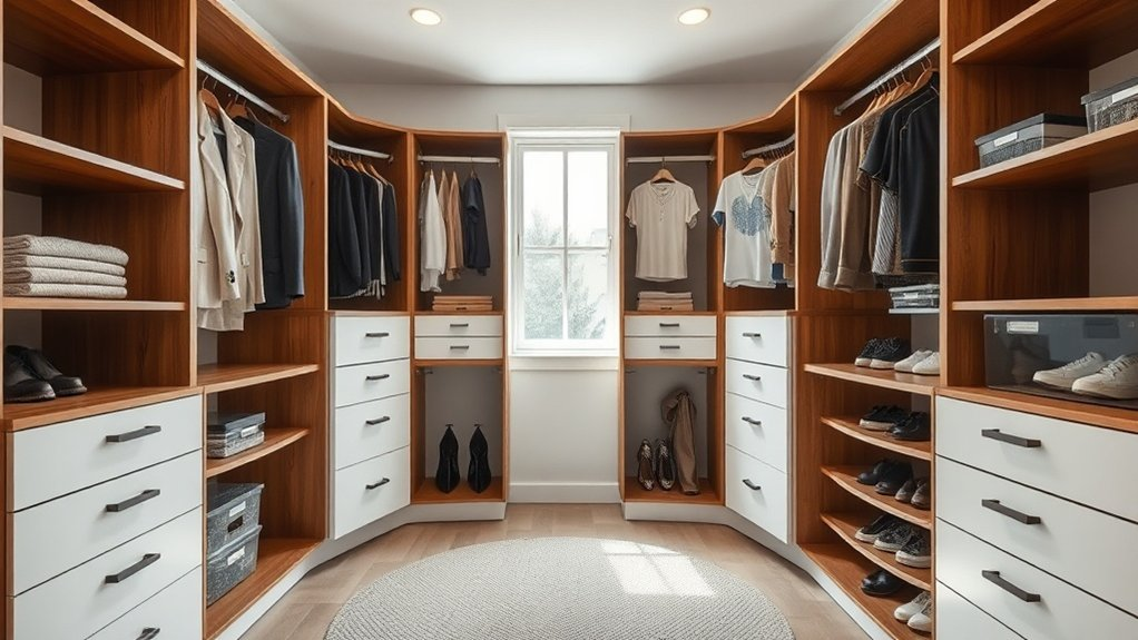 functional shared closet design