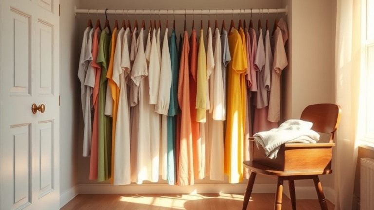 gentle closet decluttering process