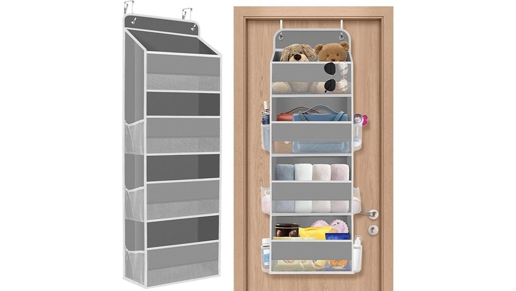 grey organizer with window