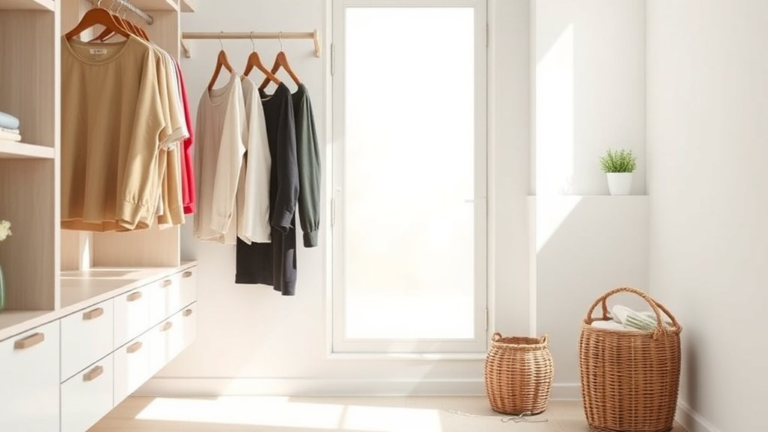 guilt free minimalist closet organization