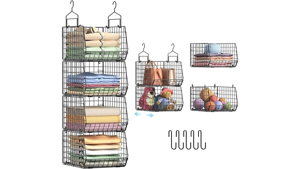 hanging closet storage solution