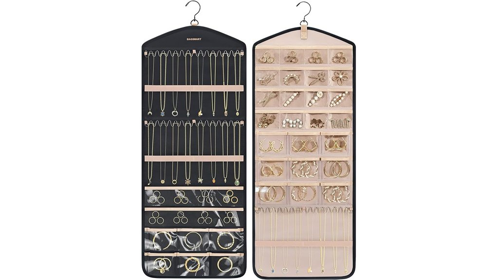 hanging jewelry organizer hooks