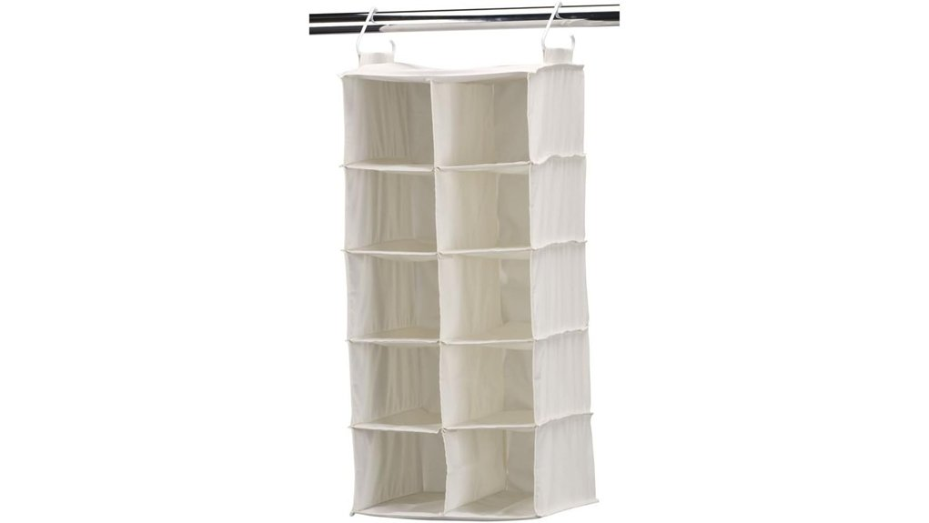 hanging shoe organizer with pockets