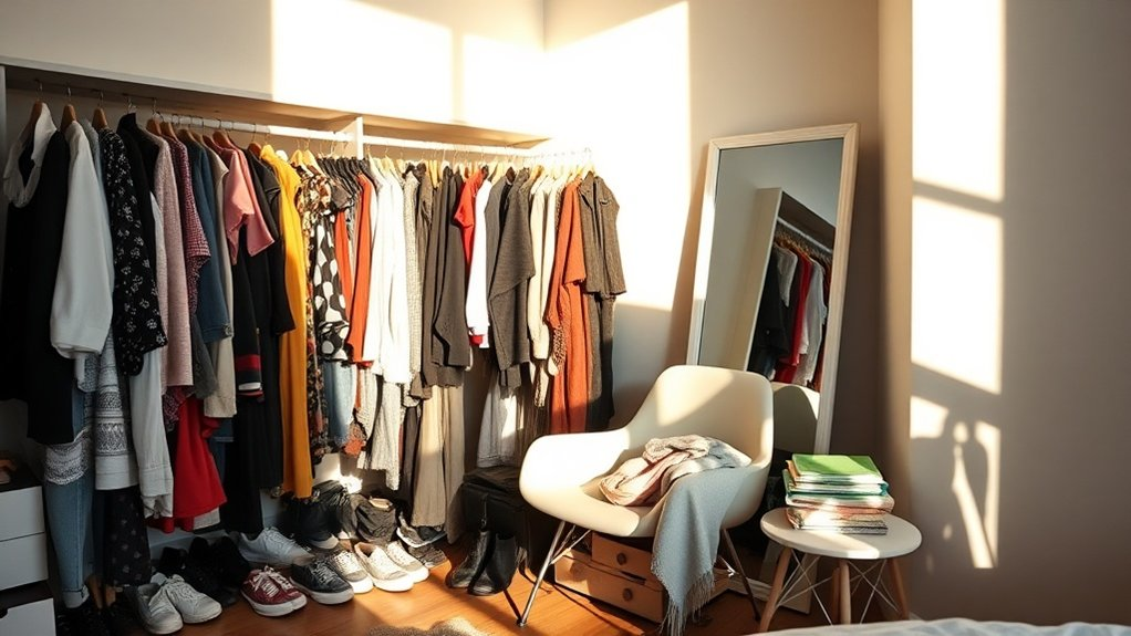 identify closet organization challenges