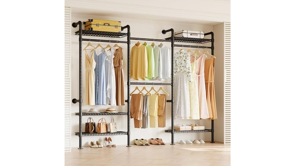 industrial pipe clothing rack