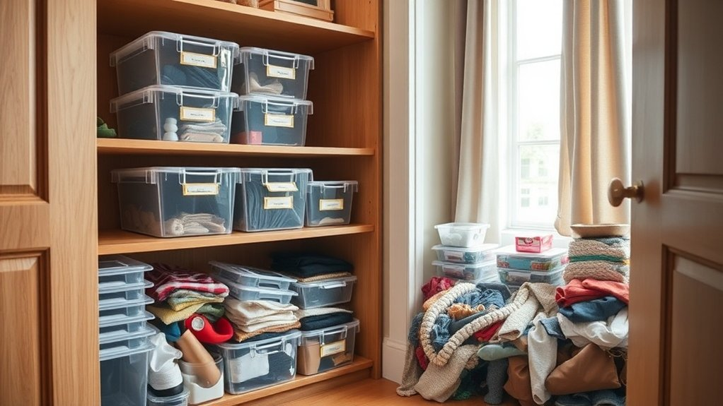 ineffective closet storage solutions