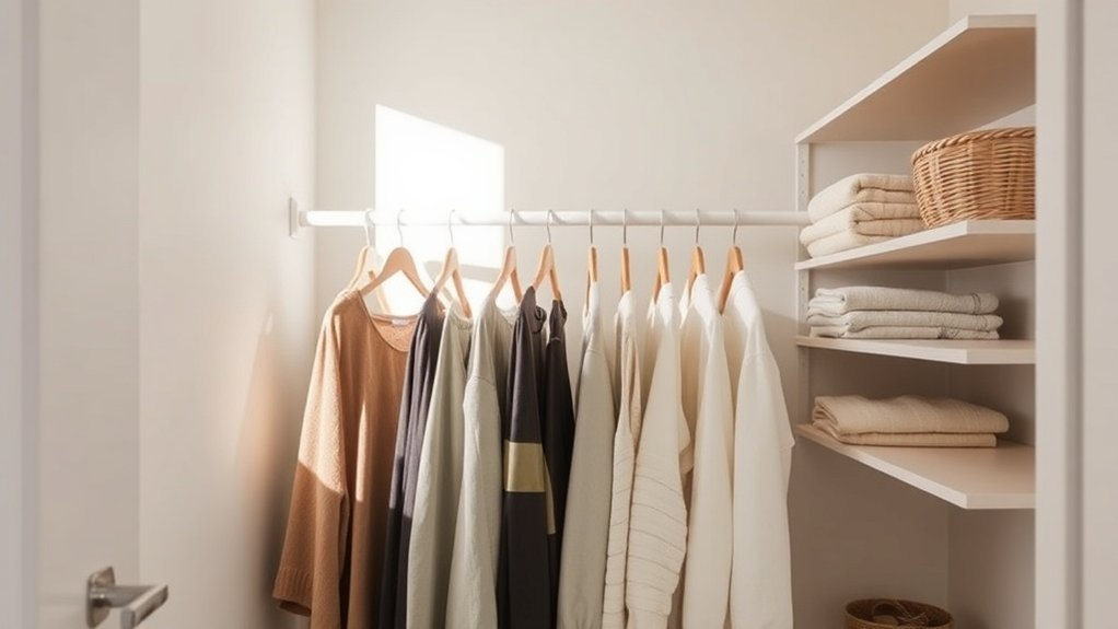 intentional minimal closet living