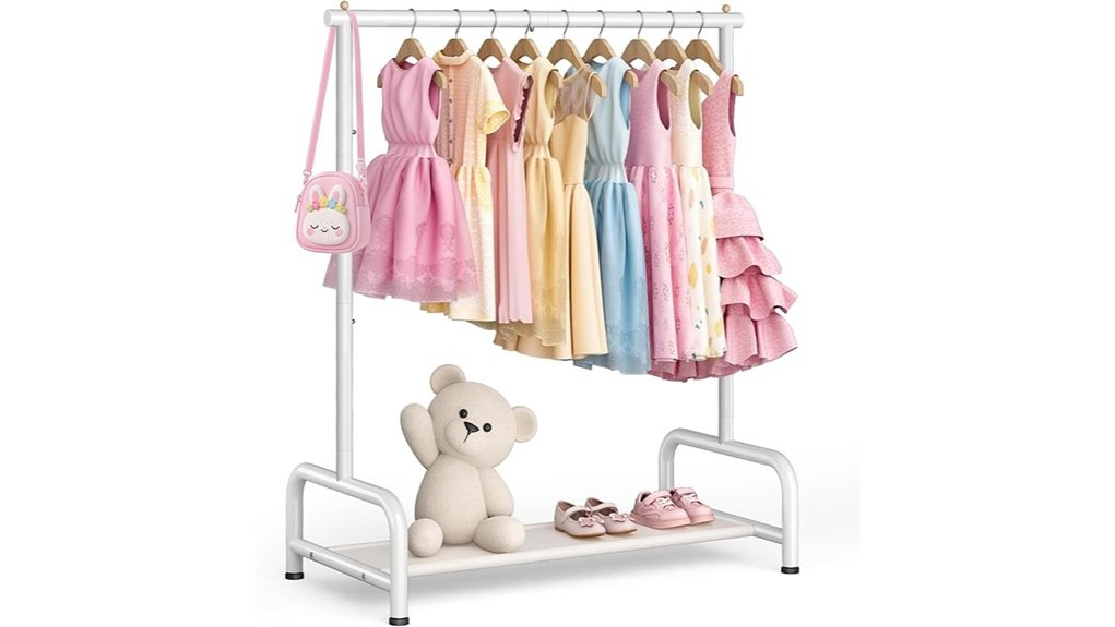 kids clothing rack storage