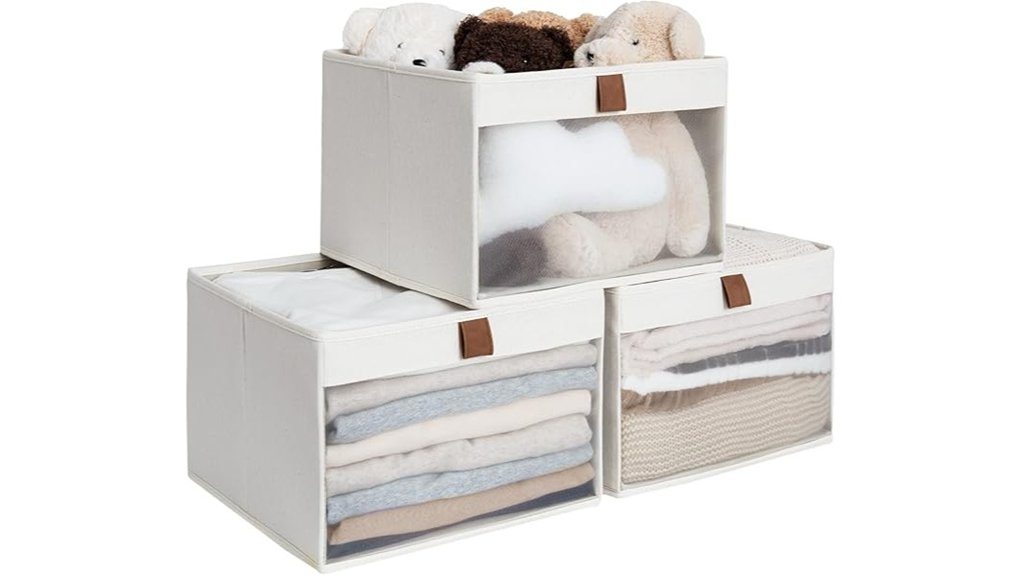 large closet storage bins