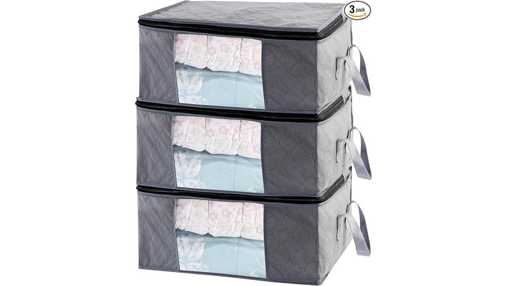 large clothes storage bins