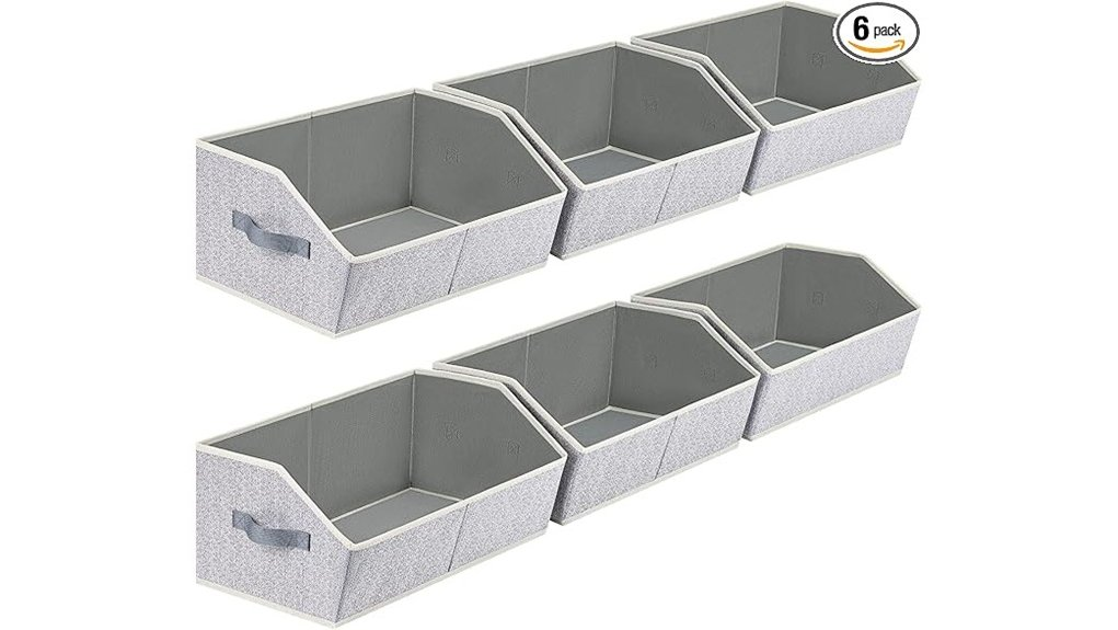large fabric storage bins