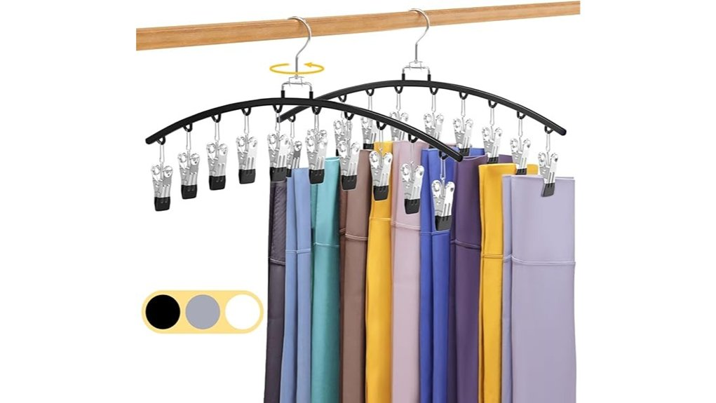 legging organizer with clips