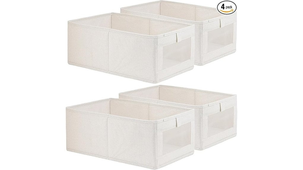 linen storage bins pack