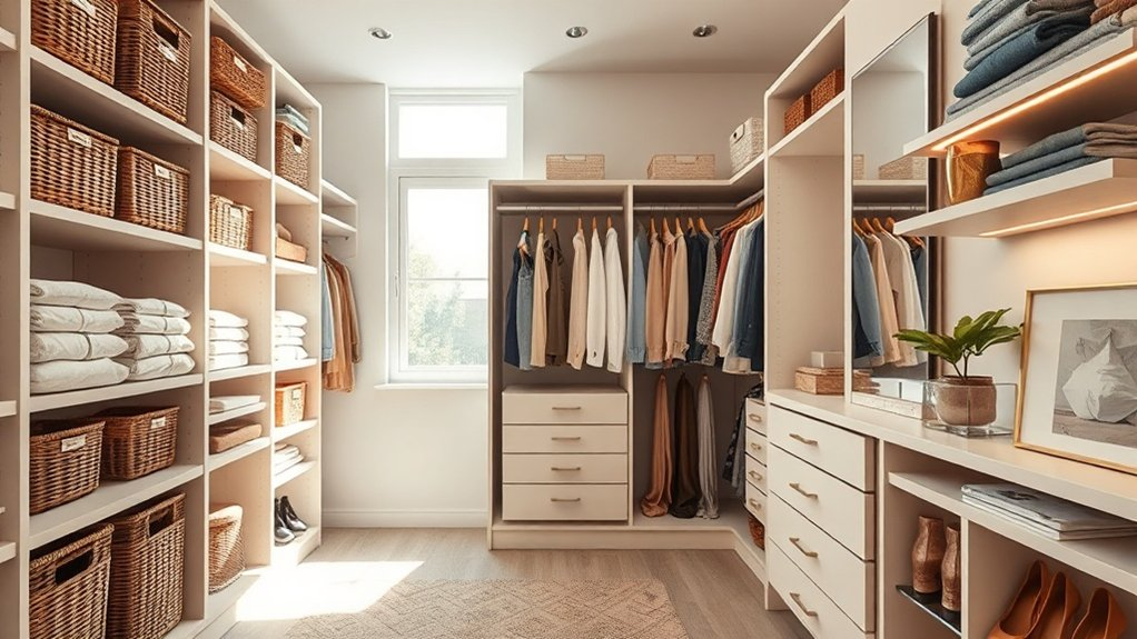 long term organized closet solutions