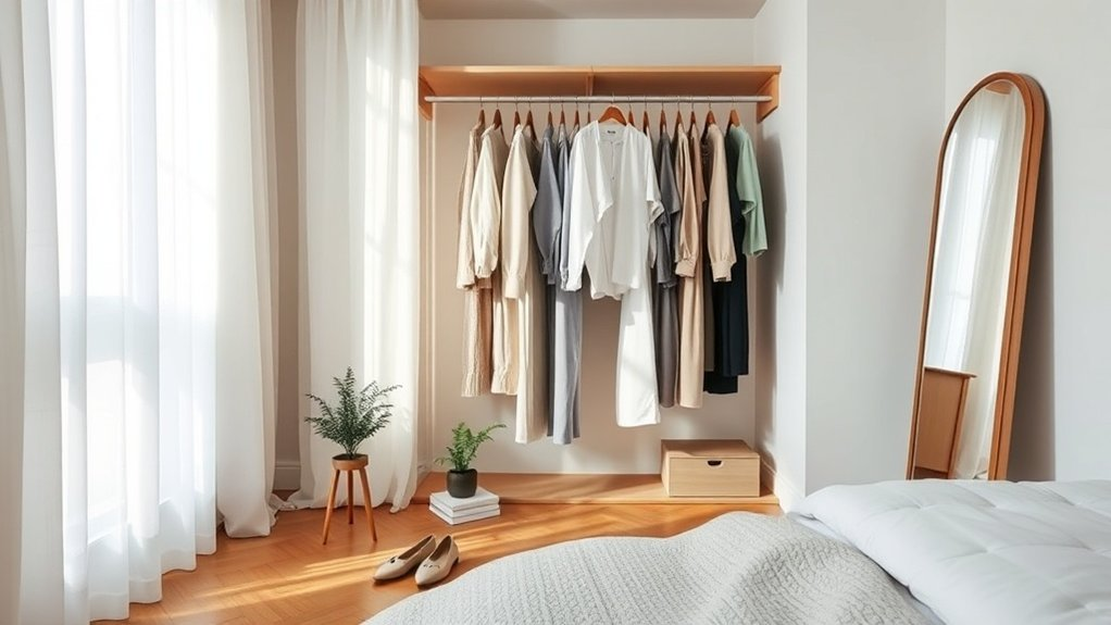 maintain a curated wardrobe