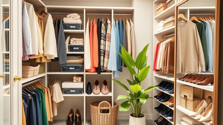 maintain an organized closet