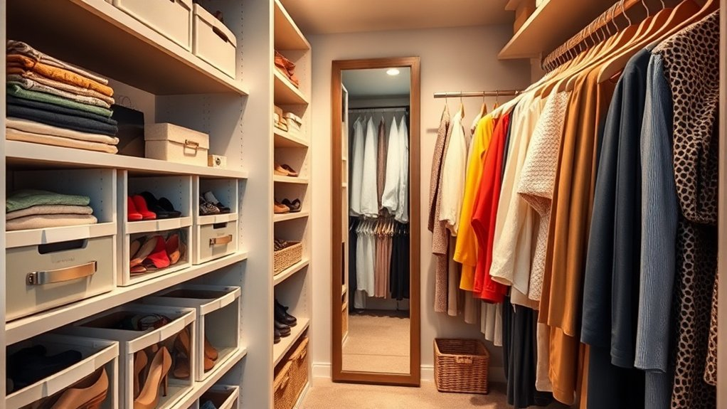 maintain an organized closet