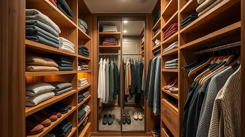 maximize awkward closet space