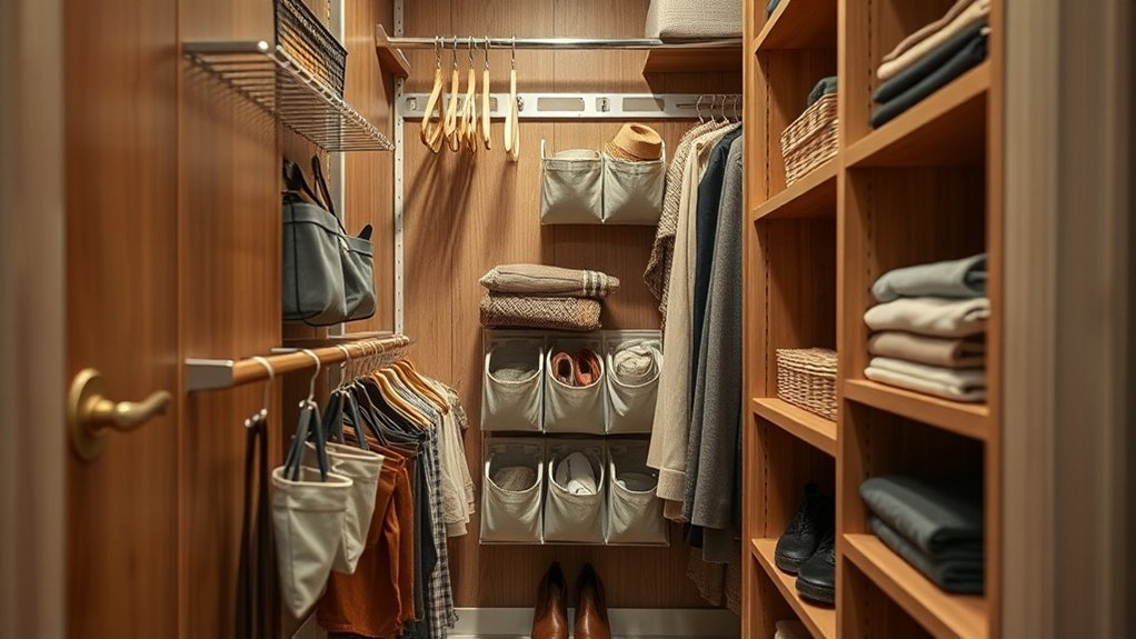 maximize closet door storage
