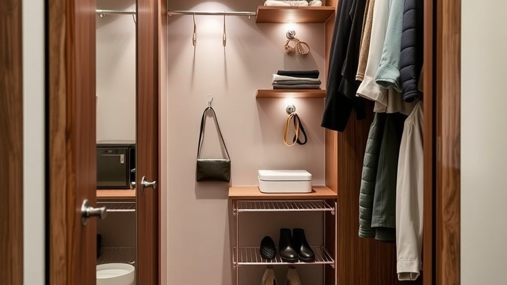 maximize closet door storage