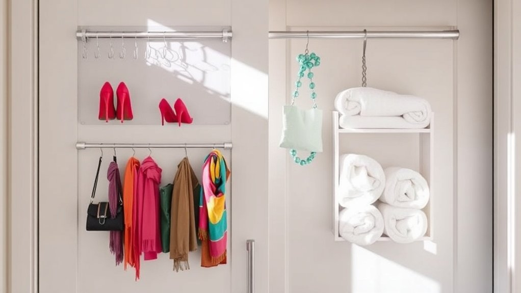 maximize closet door storage