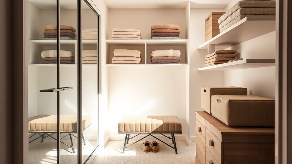 maximize closet functionality stylishly