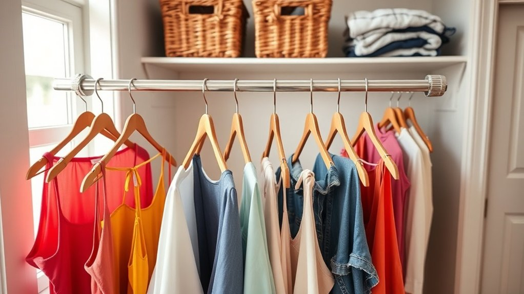 maximize closet hanging space