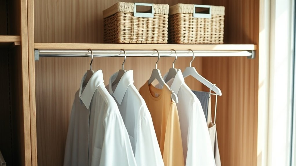 maximize closet hanging space