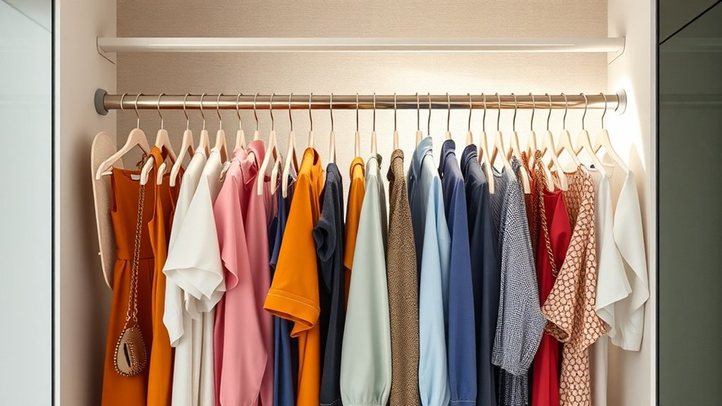 maximize closet hanging space