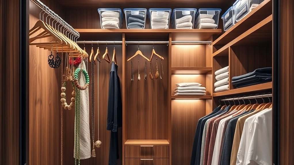 maximize closet organization creatively