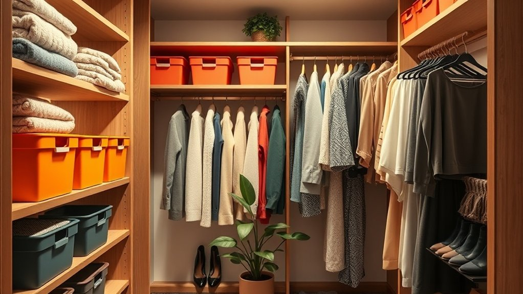 maximize closet organization creatively