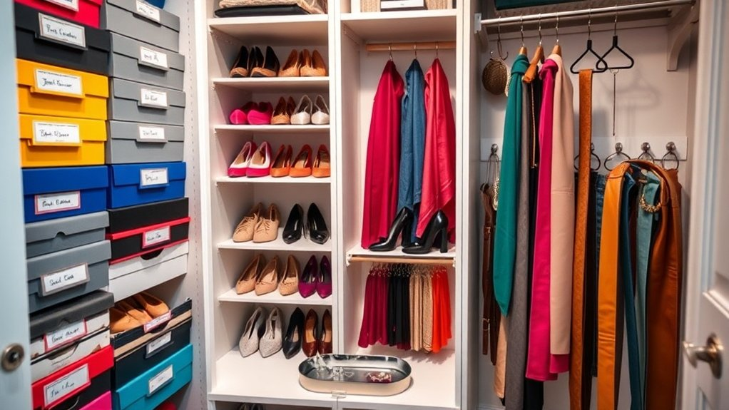 maximize closet shoe storage