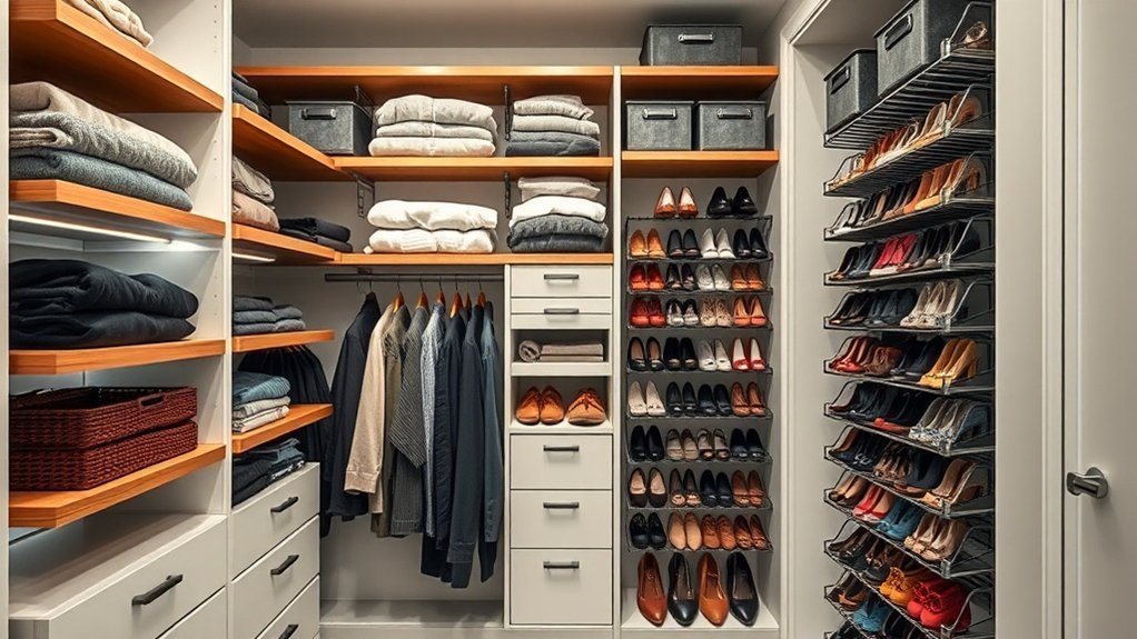 maximize closet space creatively