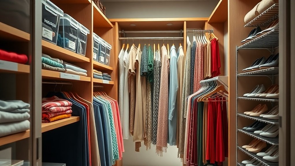 maximize closet space creatively