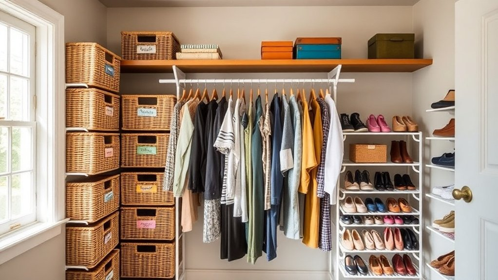 maximize closet space efficiently