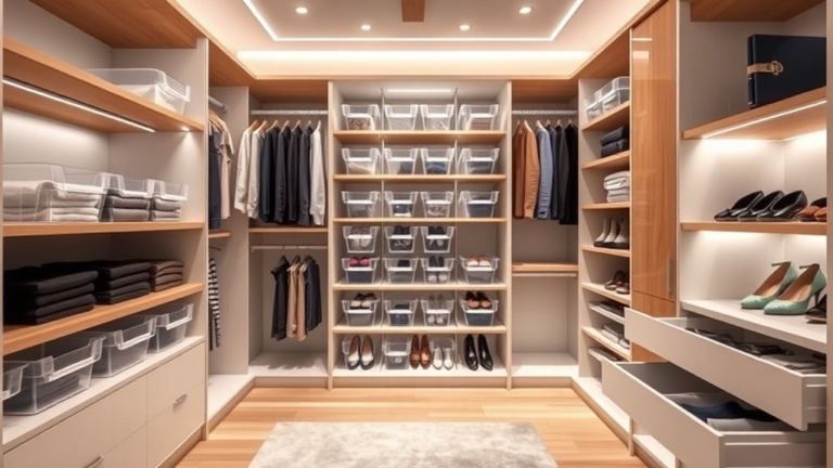 maximize closet space efficiently