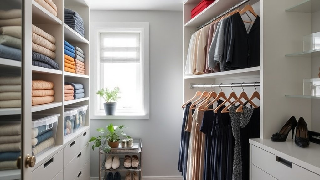 maximize closet space efficiently