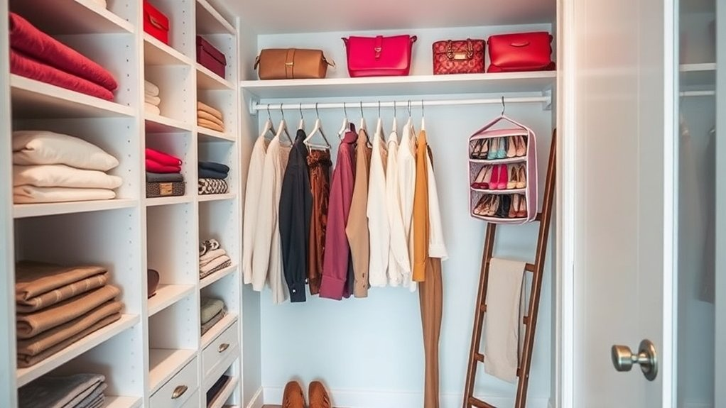 maximize closet storage creatively