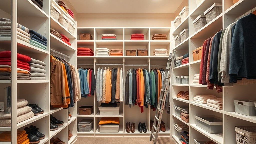 maximize closet vertical space