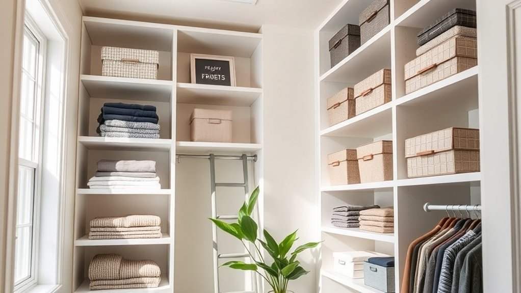 maximize closet vertical space