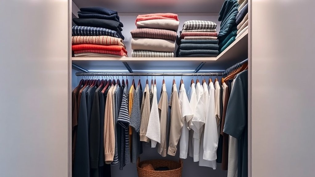 maximize closet vertical space