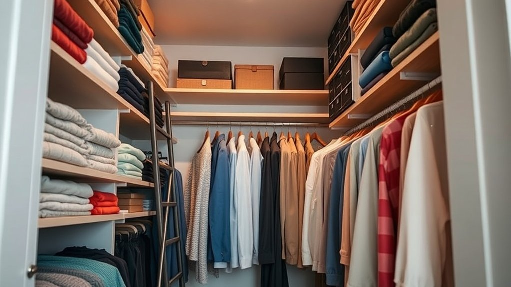 maximize closet vertical space