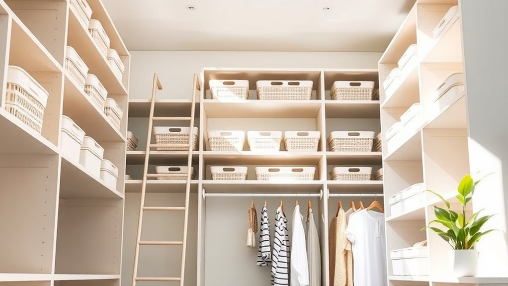 maximize closet vertical space