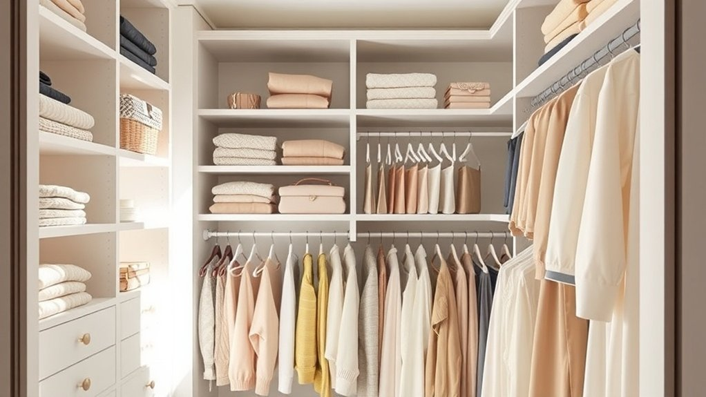 maximize closet vertical space