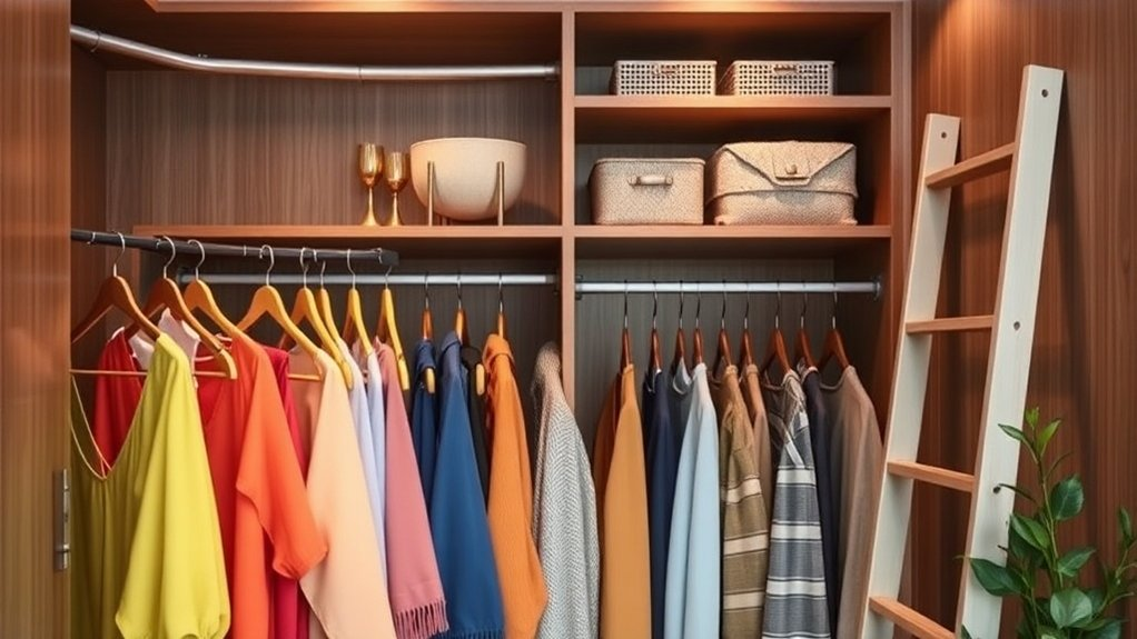maximize closet vertical space