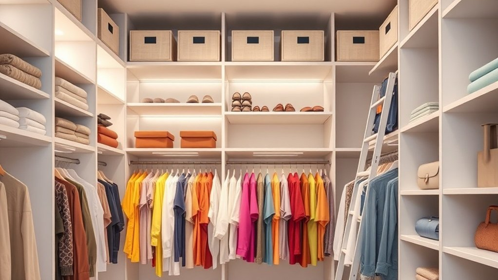 maximize closet vertical space