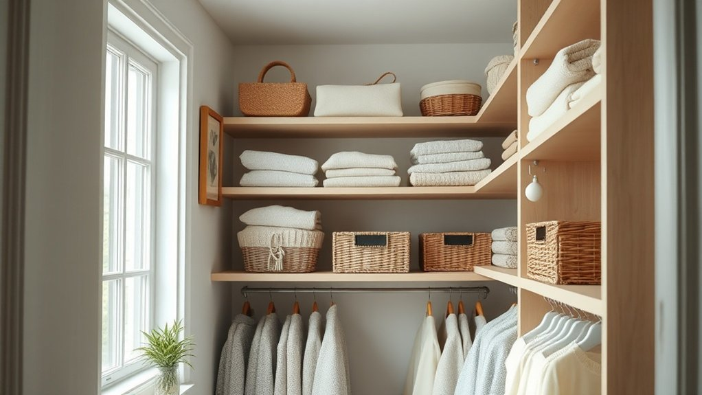 maximize closet vertical space