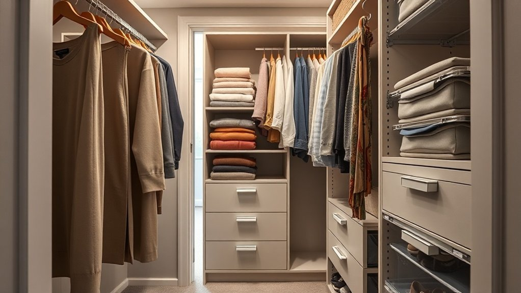 maximize closet vertical space